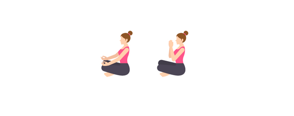 postura para meditar
