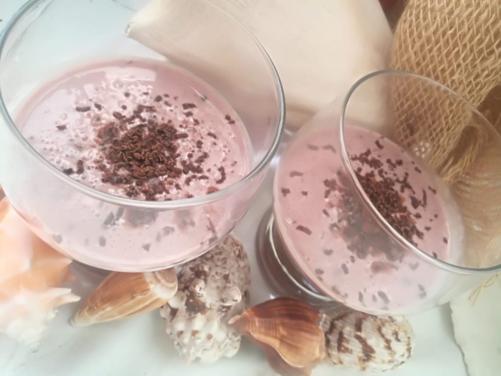 smothie de cereza saludable