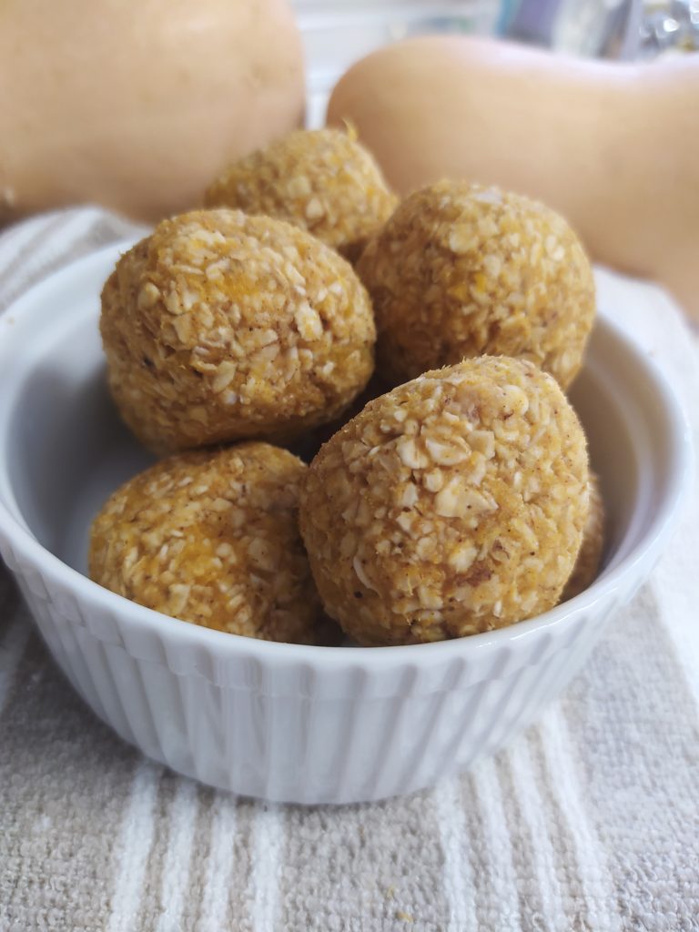 bolitas energeticas sin azucar de calabaza