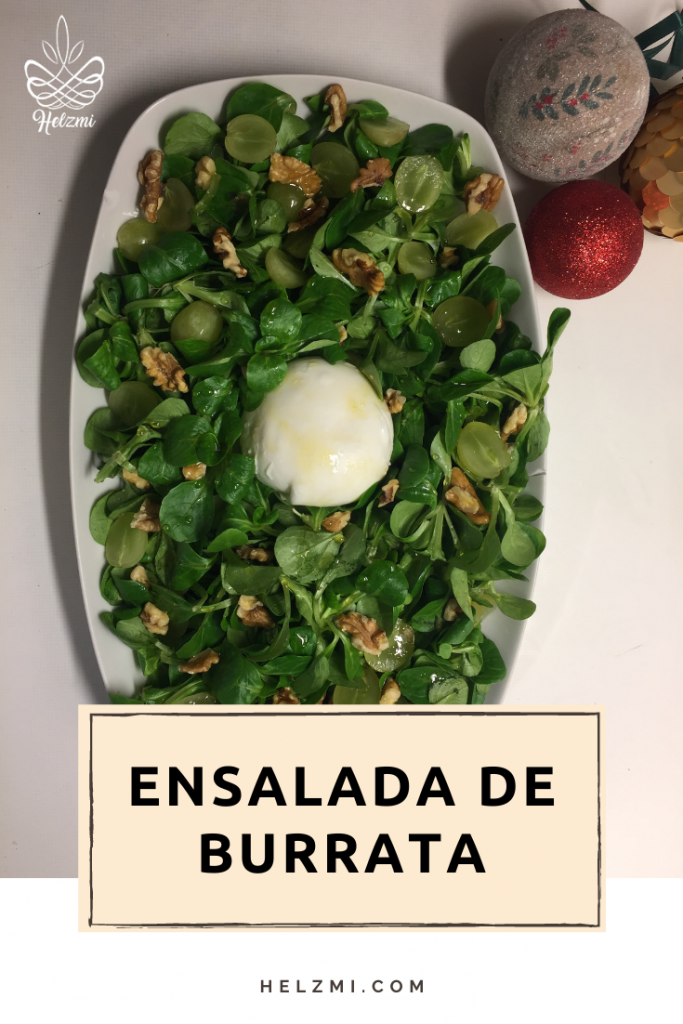 ensalada saludable con burrata