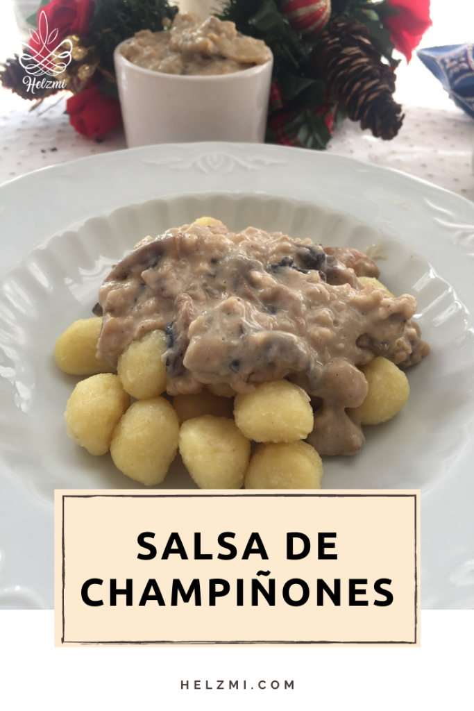 GNOCCHIS CON SALSA DE CHAMPIÑONES