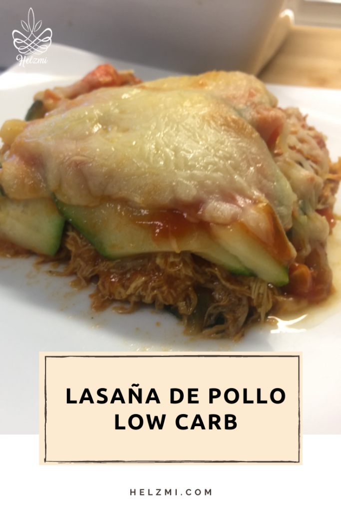 lasaña de pollo al horno baja en calorias