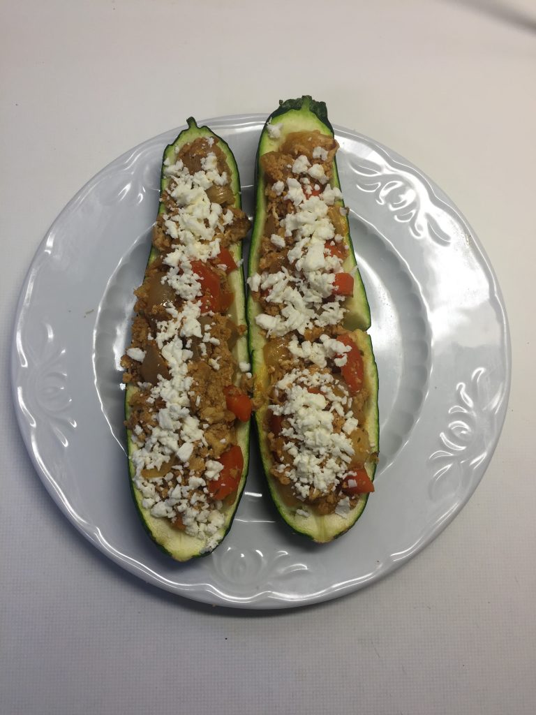 calabacines rellenos ligeros