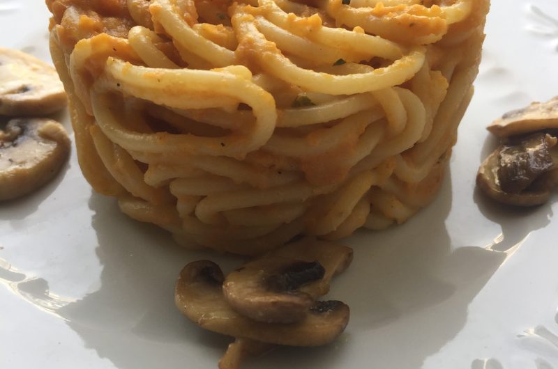 Salsa de zanahoria para pasta vegana