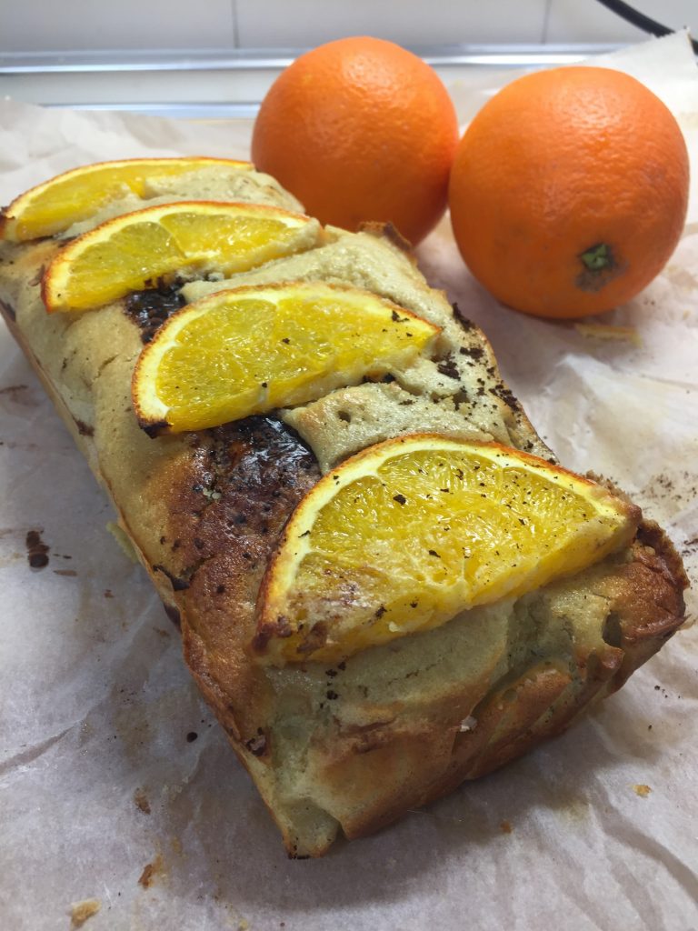 bizcocho casero saludable de naranja