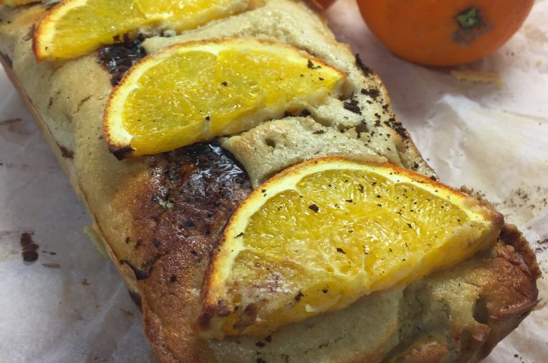 Bizcocho de naranja y nueces