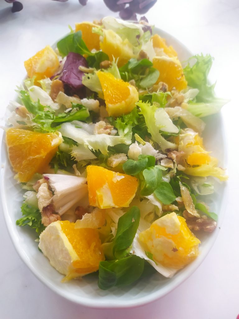 ensalada de naranja y bacalao para navidad