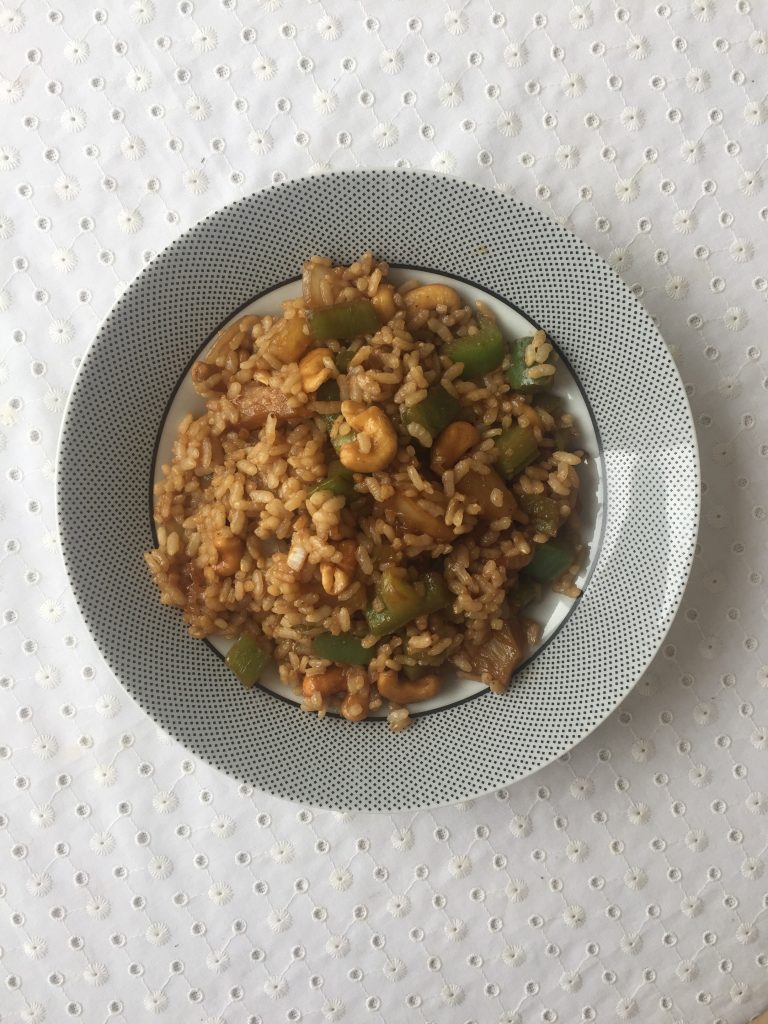 arroz frito vegano
