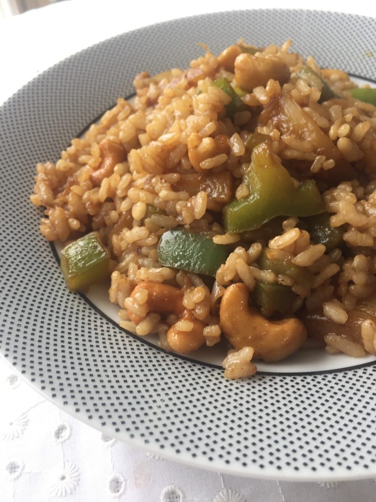 arroz frito chino saludable