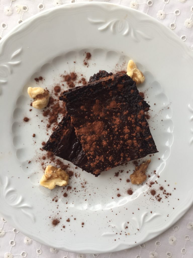 brownie vegano sin azucar
