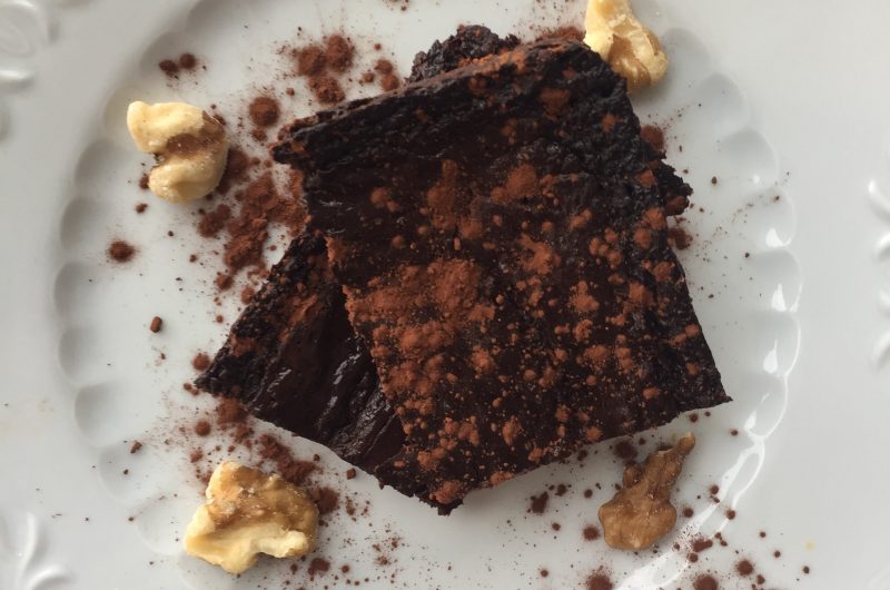 Brownie vegano saludable