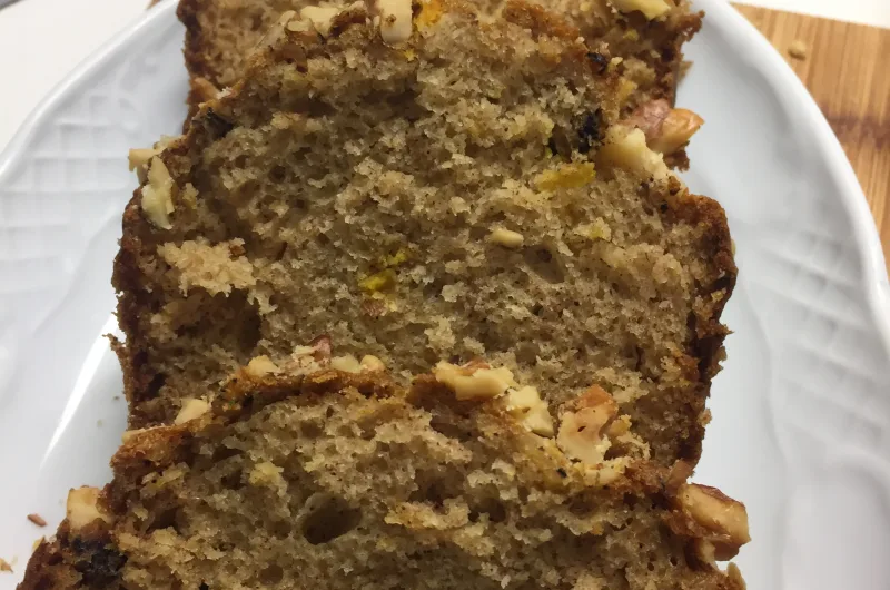 Plumcake de limón con nueces