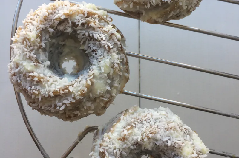 Donuts de coco saludables, sin azúcar