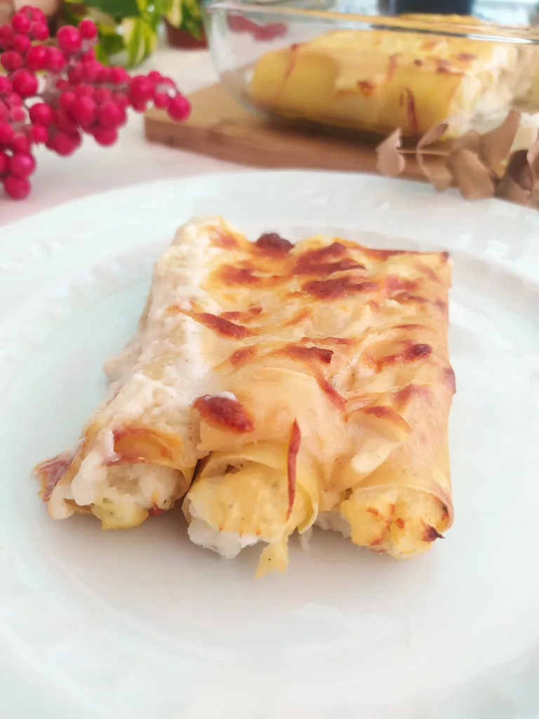 canelones rellenos de bacalao