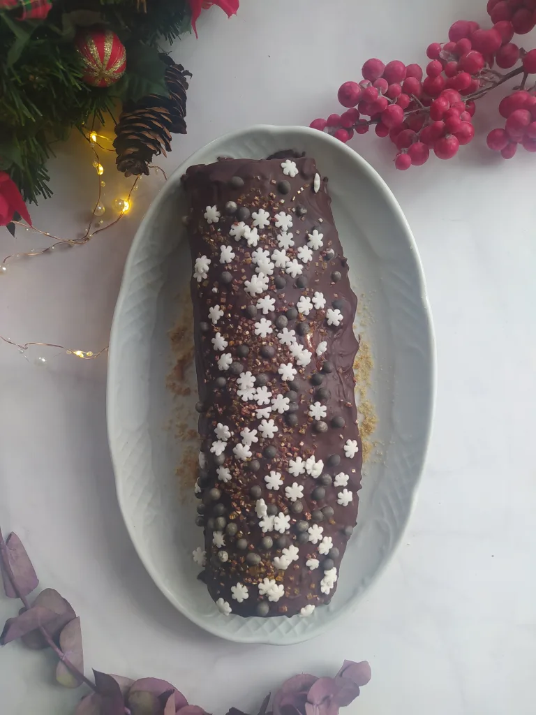 recta tronco de navidad